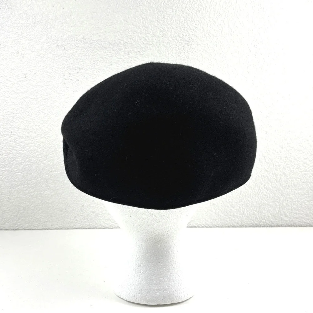 Scala Flat Cap Mens One Size Black Wool Felt Ivy Driving‎ Hat Newsboy Classic